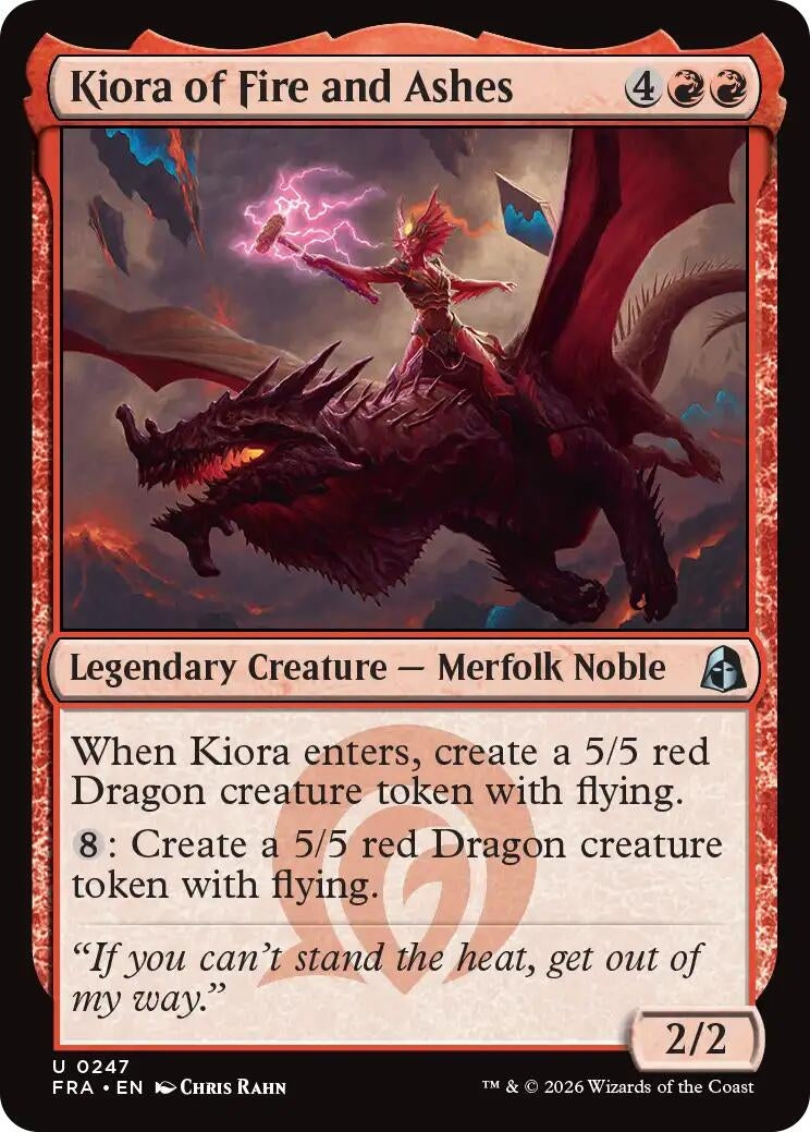 Image for Kiora of Fire and Ashes (Reality Fracture) (247) (FRA) - Magic: The Gathering