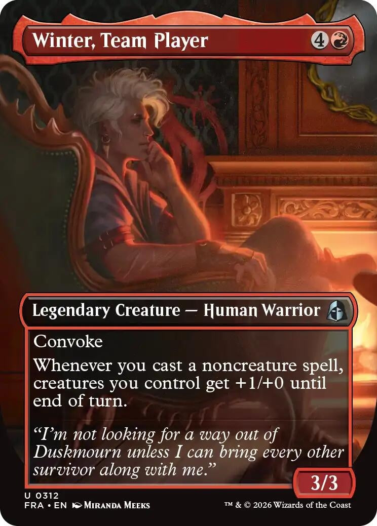 Image for Winter, Team Player (Borderless) (Reality Fracture) (312) (FRA) - Magic: The Gathering