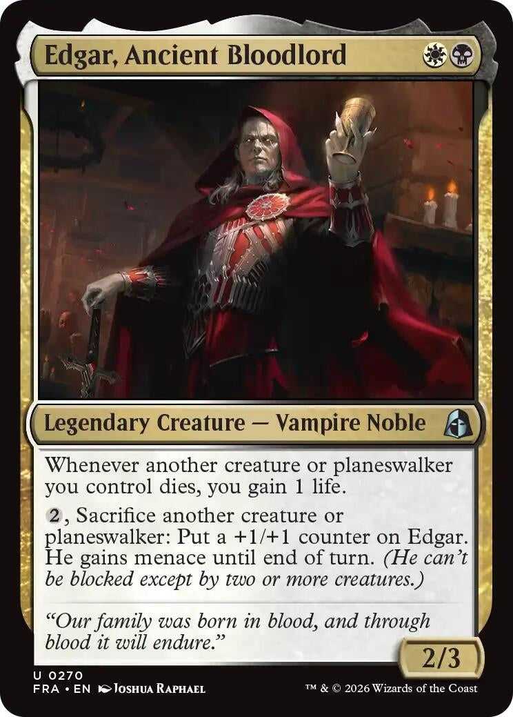 Image for Edgar, Ancient Bloodlord (Reality Fracture) (270) (FRA) - Magic: The Gathering