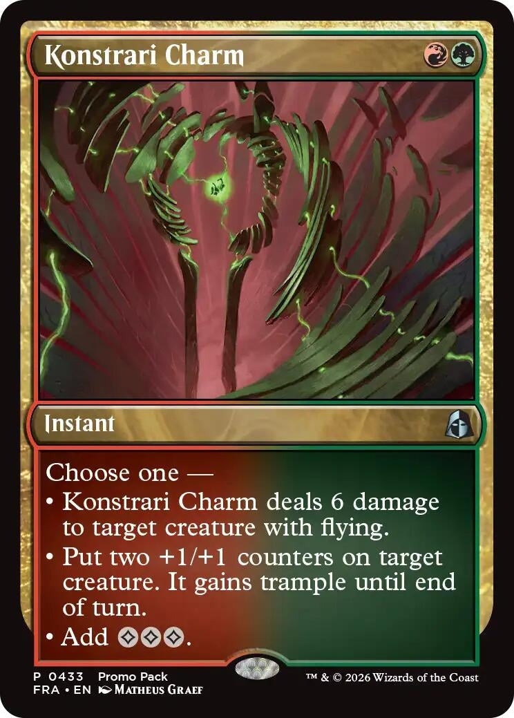 Image for Konstrari Charm (Promo Pack: Reality Fracture) (433) (PPFRA) - Magic: The Gathering