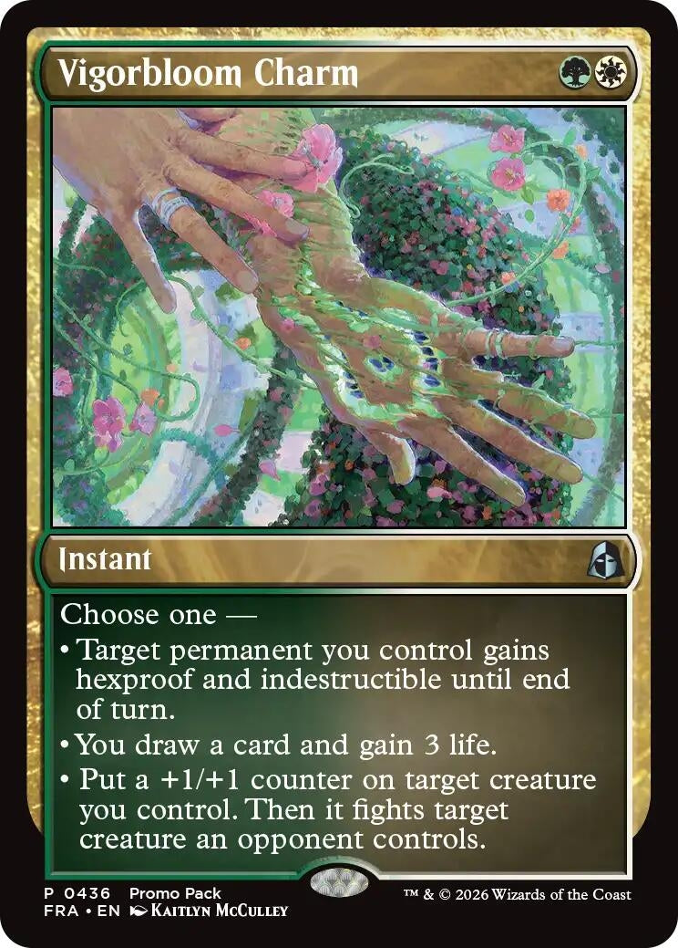 Image for Vigorbloom Charm (Promo Pack: Reality Fracture) (436) (PPFRA) - Magic: The Gathering