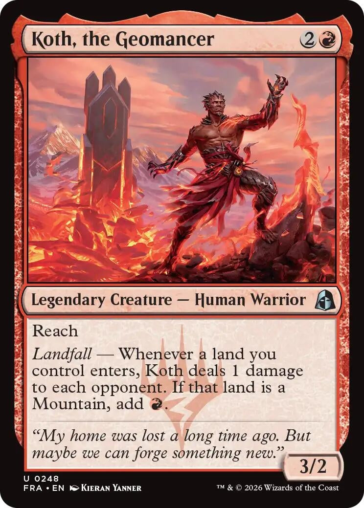 Image for Koth, the Geomancer (Reality Fracture) (248) (FRA) - Magic: The Gathering