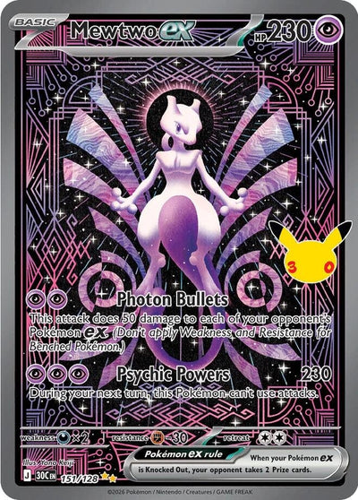 Mewtwo ex (ME: 30th Celebration) (151/128) (30C)