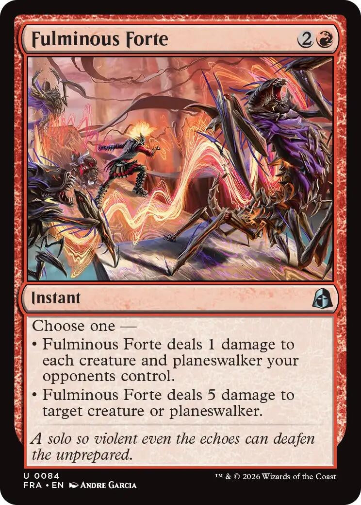 Image for Fulminous Forte (Reality Fracture) (84) (FRA) - Magic: The Gathering