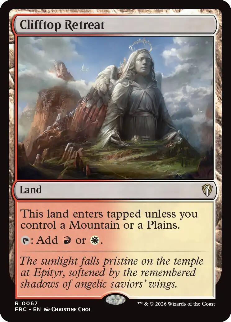Image for Clifftop Retreat (Commander: Reality Fracture) (67) - Magic: The Gathering
