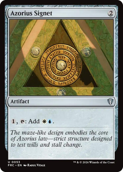 Azorius Signet (Commander: Reality Fracture) (53)