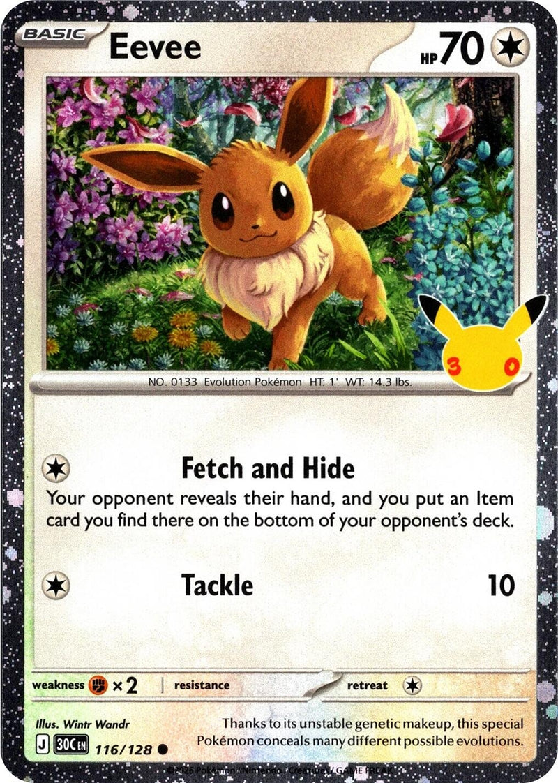 Image for Eevee - 116/128 (30th Celebration) (Blister Exclusives) (116/128) (BLE) - Pokemon