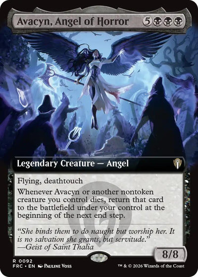 Avacyn, Angel of Horror (Extended Art) (Commander: Reality Fracture) (92) (FRC)