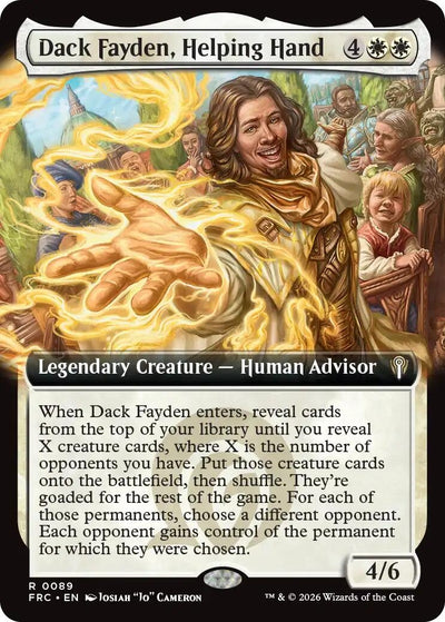 Dack Fayden, Helping Hand (Extended Art) (Commander: Reality Fracture) (89) (FRC)