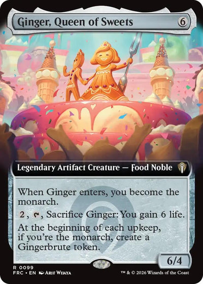 Ginger, Queen of Sweets (Extended Art) (Commander: Reality Fracture) (99) (FRC)