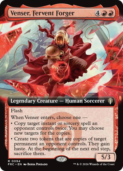 Venser, Fervent Forger (Extended Art) (Commander: Reality Fracture) (94) (FRC)