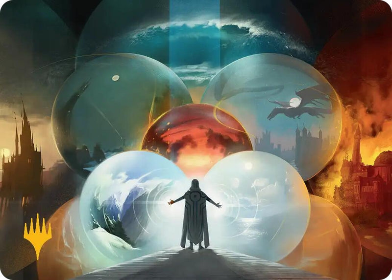 Image for Jace's Machinations Art Card (Gold-Stamped) (Art Series: Reality Fracture) (40) (ASFRA) - Magic: The Gathering