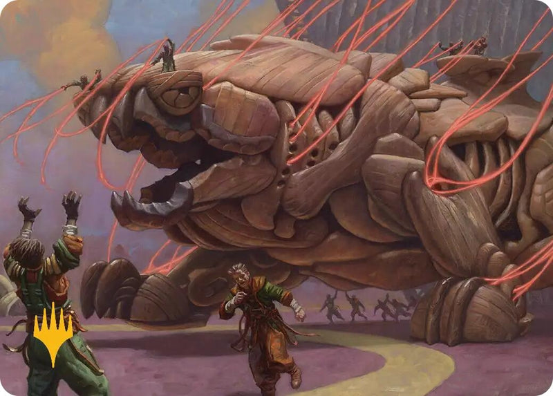 Image for Craterclaw Colossus Art Card (Gold-Stamped) (Art Series: Reality Fracture) (16) (ASFRA) - Magic: The Gathering
