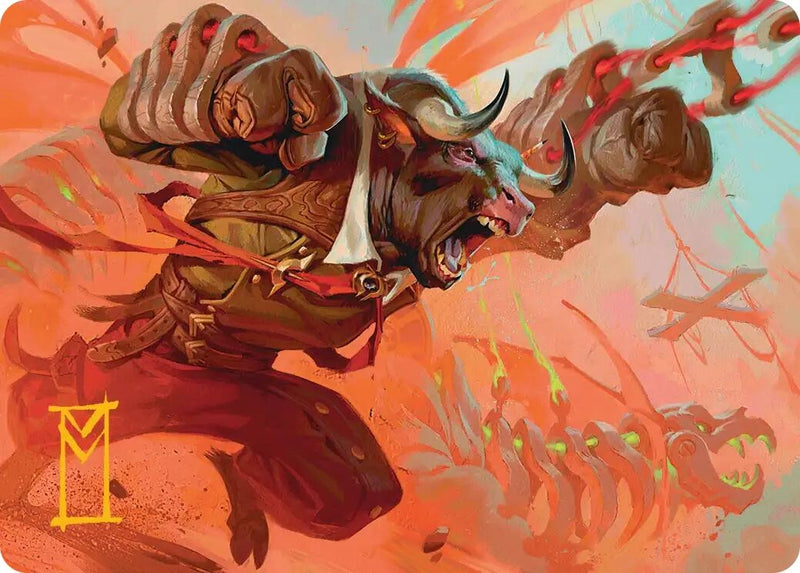 Image for Tether Technician Art Card (Gold-Stamped Signature) (Art Series: Reality Fracture) (19) (ASFRA) - Magic: The Gathering
