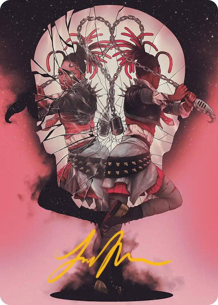 Image for Face Yourself Art Card (Gold-Stamped Signature) (Art Series: Reality Fracture) (50) (ASFRA) - Magic: The Gathering
