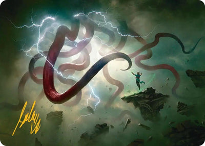 Omnipresence Art Card (Gold-Stamped Signature) (Art Series: Reality Fracture) (21) (ASFRA)