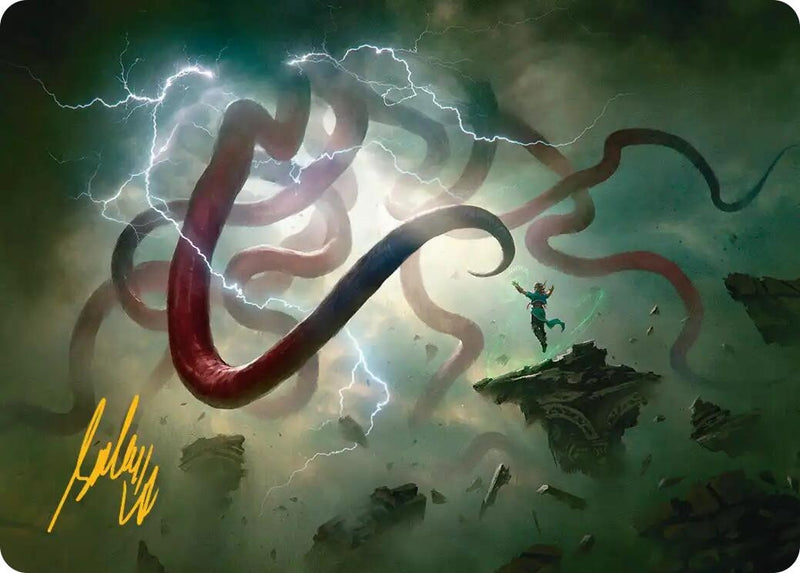 Image for Omnipresence Art Card (Gold-Stamped Signature) (Art Series: Reality Fracture) (21) (ASFRA) - Magic: The Gathering