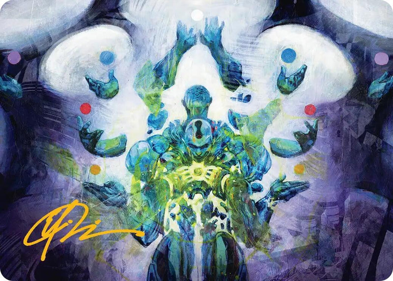 Image for Avatar of Burgeoning Echoes Art Card (Gold-Stamped Signature) (Art Series: Reality Fracture) (24) (ASFRA) - Magic: The Gathering