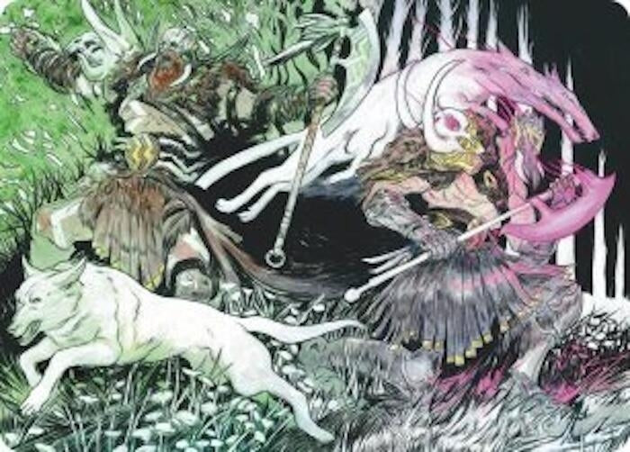 Image for Ferocity of the Hunt Art Card (Art Series: Reality Fracture) (26) (ASFRA) - Magic: The Gathering