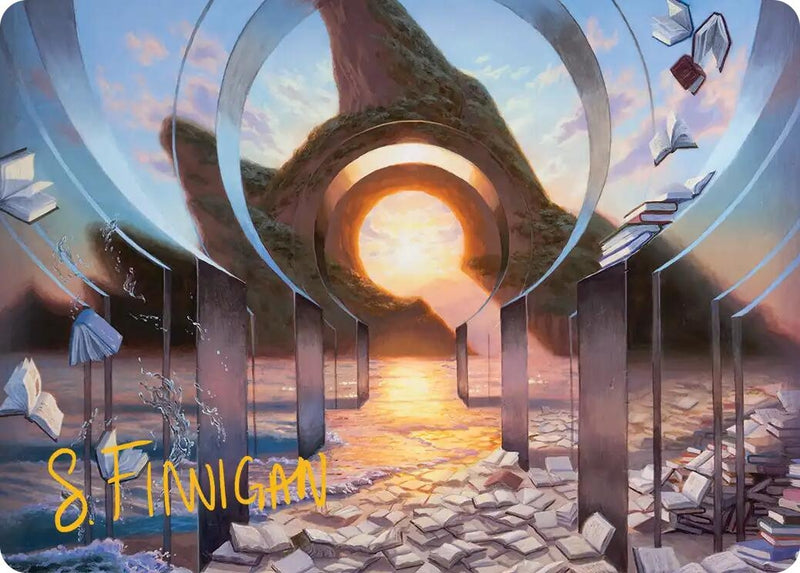 Image for Deserted Beach Art Card (Gold-Stamped Signature) (Art Series: Reality Fracture) (30) (ASFRA) - Magic: The Gathering