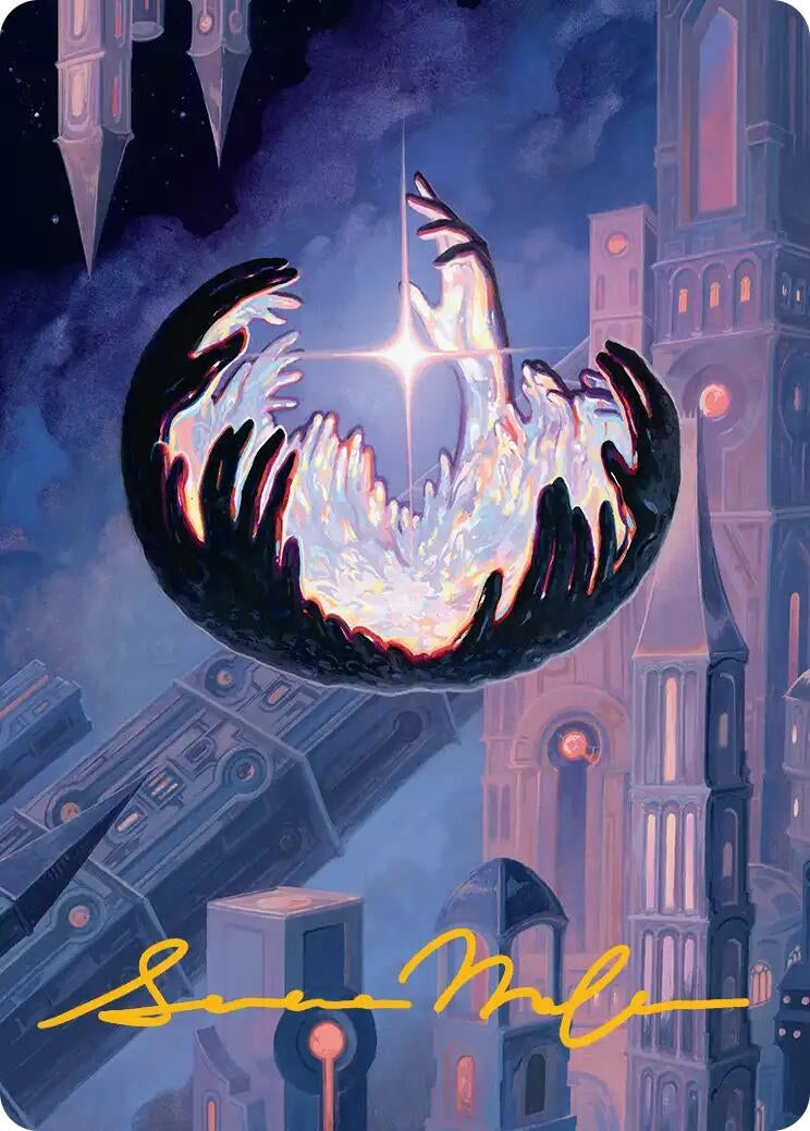 Image for Hall of Echoes Art Card (Gold-Stamped Signature) (Art Series: Reality Fracture) (54) (ASFRA) - Magic: The Gathering