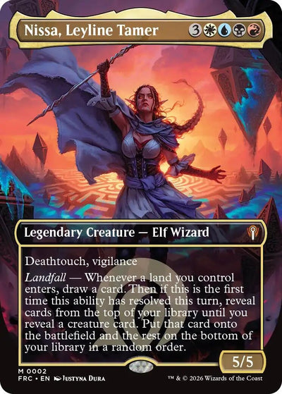 Nissa, Leyline Tamer (Borderless) (Commander: Reality Fracture) (2) (FRC)