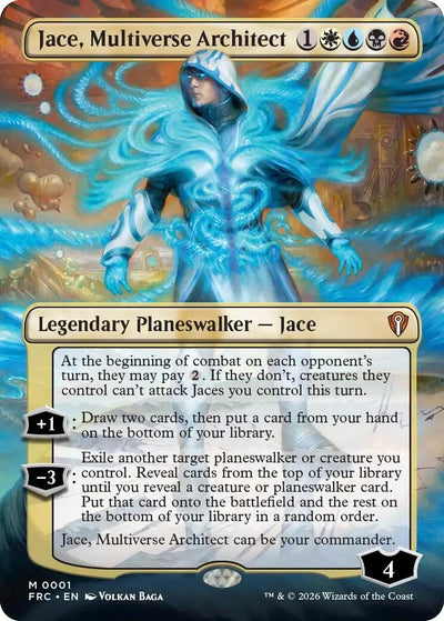 Jace, Multiverse Architect (Borderless) (Commander: Reality Fracture) (1) (FRC)