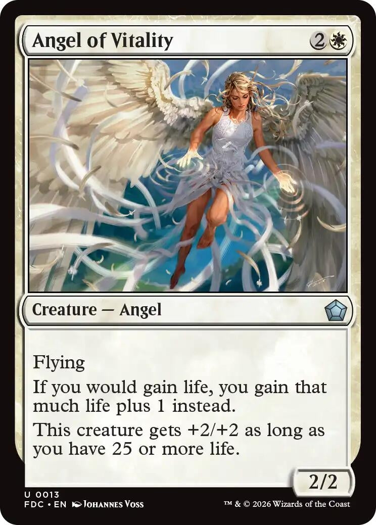 Image for Angel of Vitality (Commander: Foundations) (13) (FDC) - Magic: The Gathering
