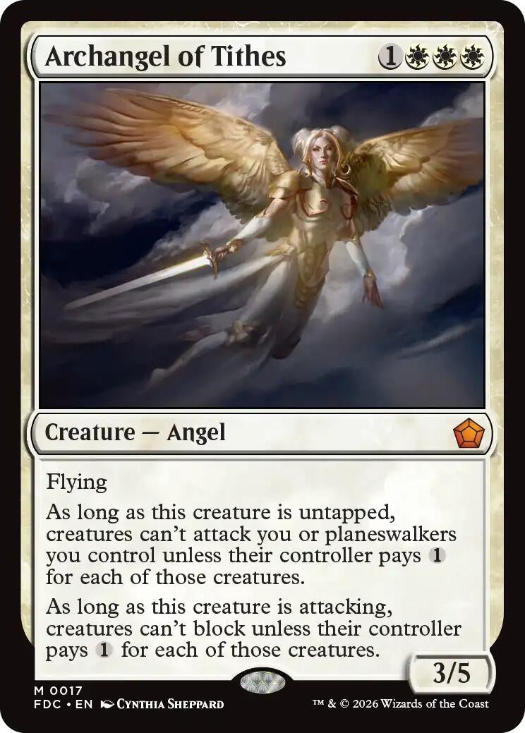Image for Archangel of Tithes (Commander: Foundations) (17) (FDC) - Magic: The Gathering