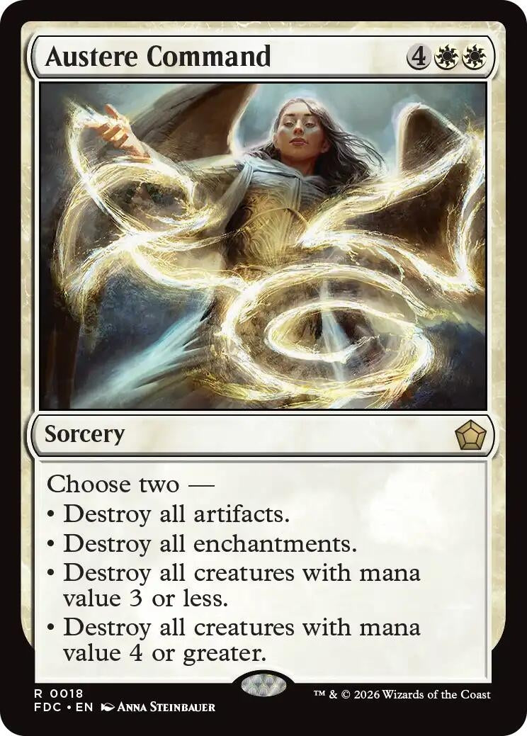 Image for Austere Command (Commander: Foundations) (18) (FDC) - Magic: The Gathering
