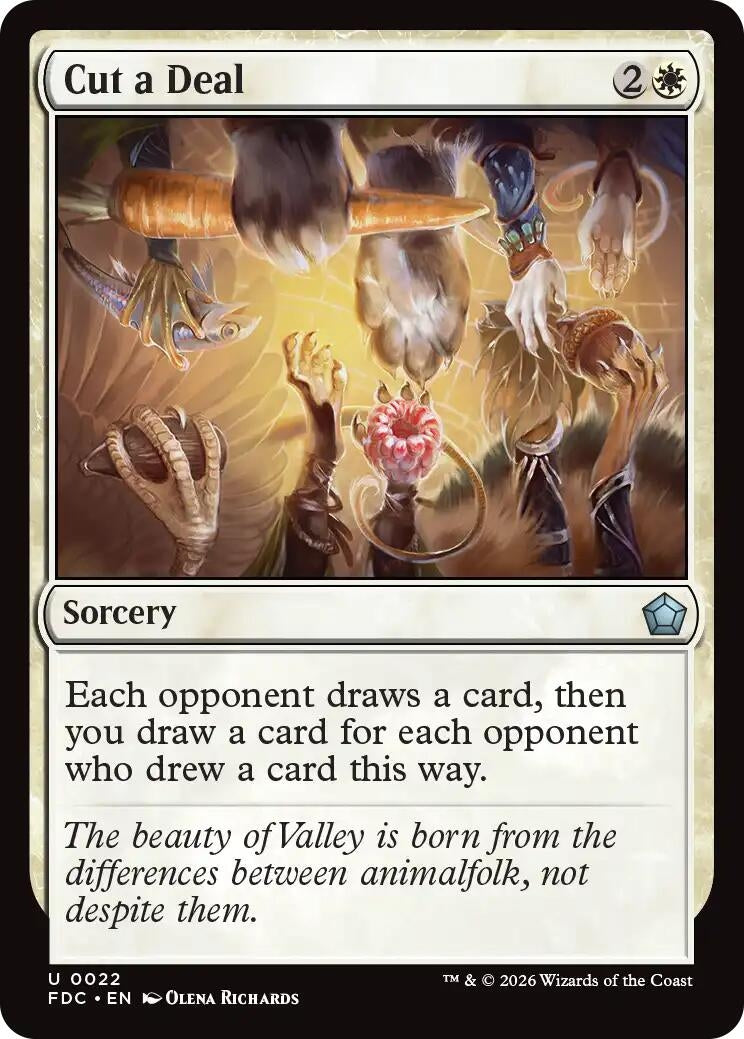 Image for Cut a Deal (Commander: Foundations) (22) (FDC) - Magic: The Gathering