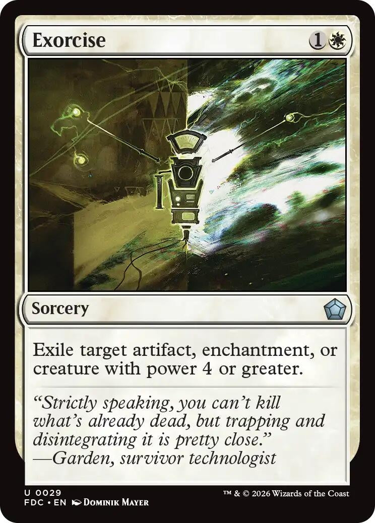 Image for Exorcise (Commander: Foundations) (29) (FDC) - Magic: The Gathering