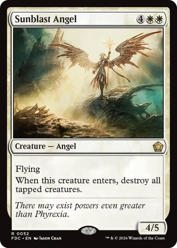 Image for Sunblast Angel (Commander: Foundations) (52) (FDC) - Magic: The Gathering