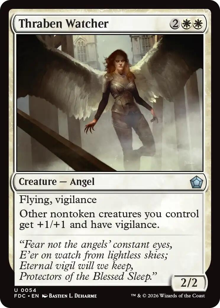 Image for Thraben Watcher (Commander: Foundations) (54) (FDC) - Magic: The Gathering