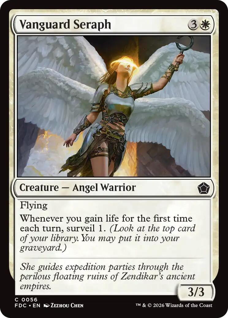 Image for Vanguard Seraph (Commander: Foundations) (56) (FDC) - Magic: The Gathering