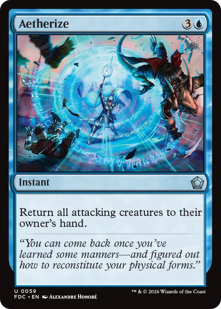 Image for Aetherize (Commander: Foundations) (59) (FDC) - Magic: The Gathering