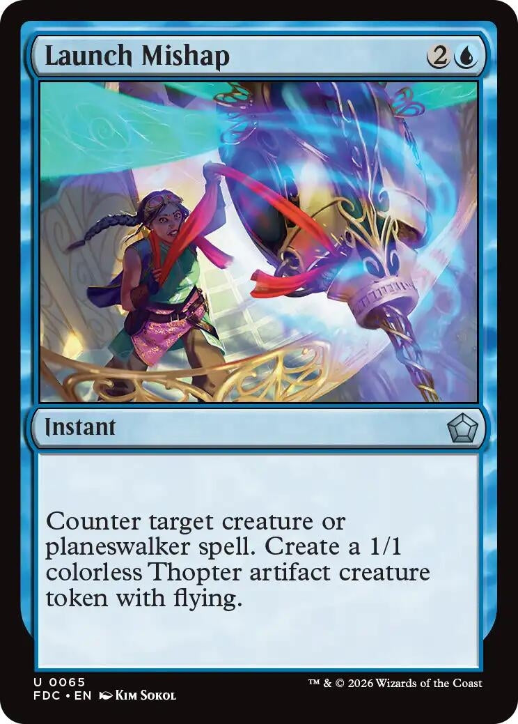 Image for Launch Mishap (Commander: Foundations) (65) (FDC) - Magic: The Gathering