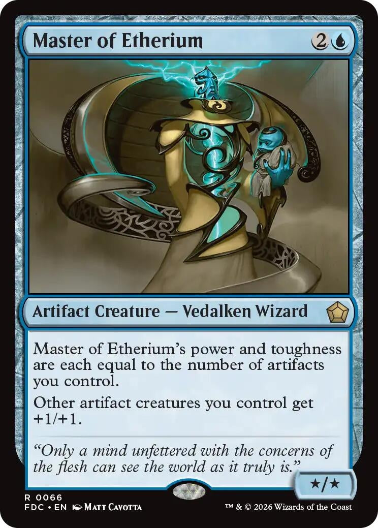 Image for Master of Etherium (Commander: Foundations) (66) (FDC) - Magic: The Gathering