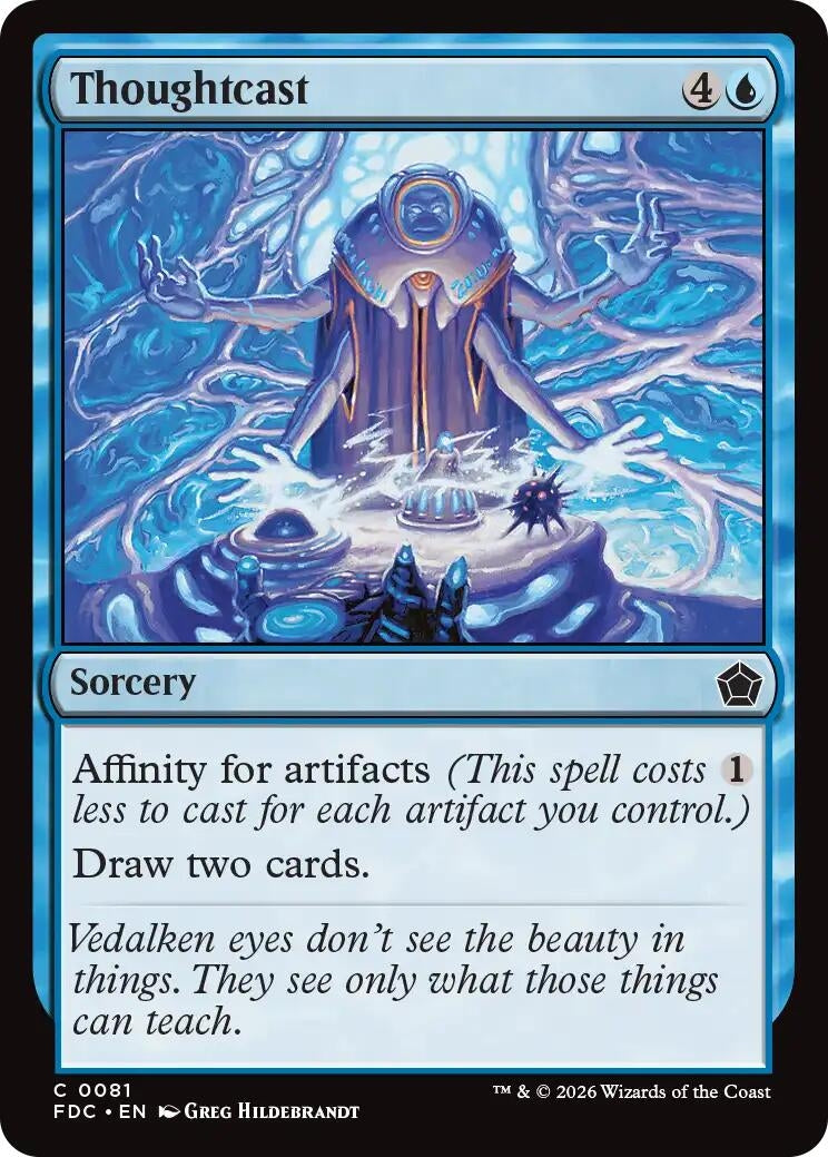 Image for Thoughtcast (Commander: Foundations) (81) (FDC) - Magic: The Gathering