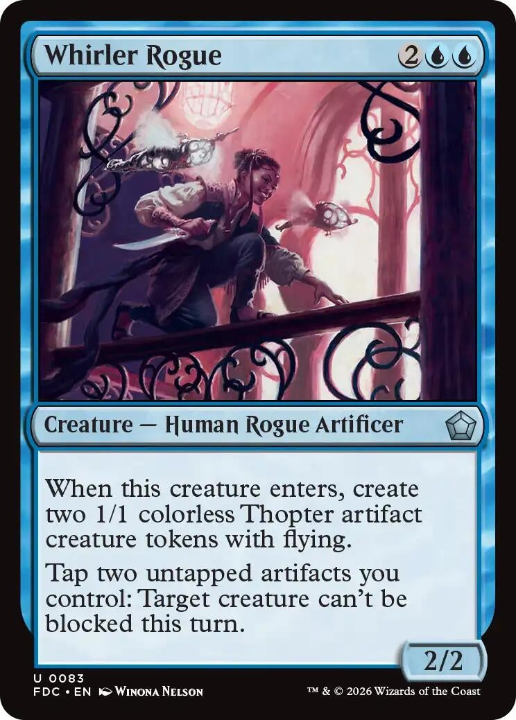 Image for Whirler Rogue (Commander: Foundations) (83) (FDC) - Magic: The Gathering
