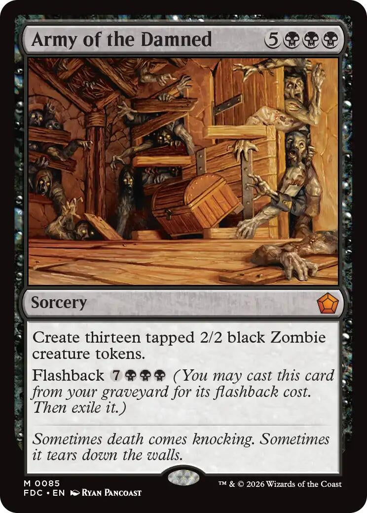 Image for Army of the Damned (Commander: Foundations) (85) (FDC) - Magic: The Gathering