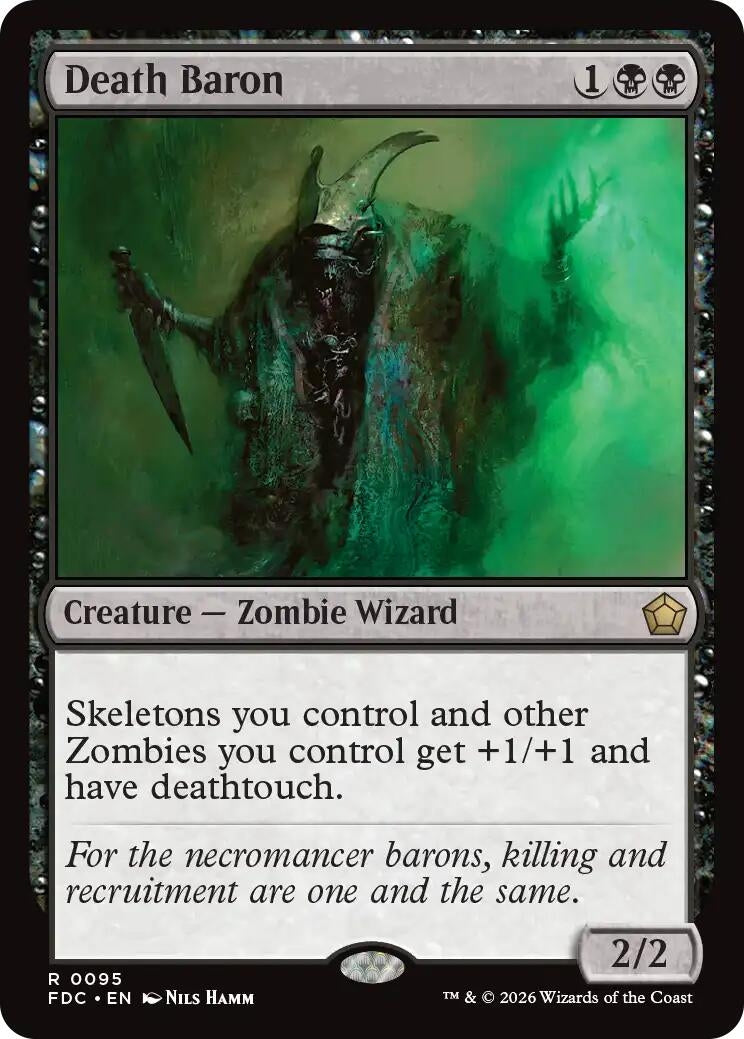 Image for Death Baron (Commander: Foundations) (95) (FDC) - Magic: The Gathering