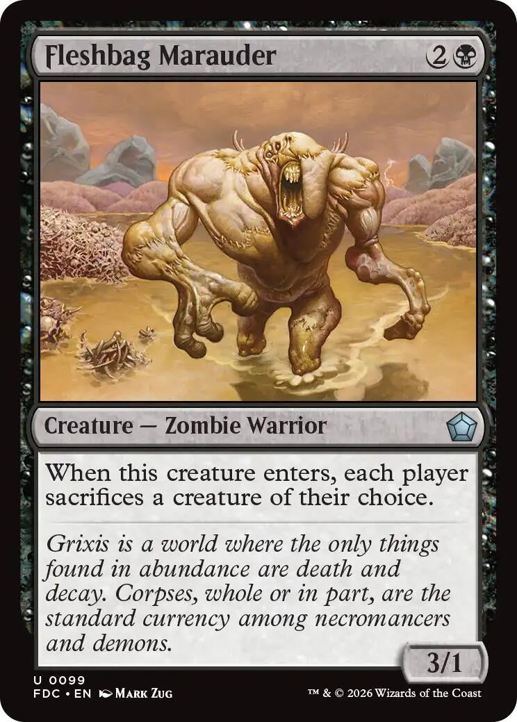 Image for Fleshbag Marauder (Commander: Foundations) (99) (FDC) - Magic: The Gathering
