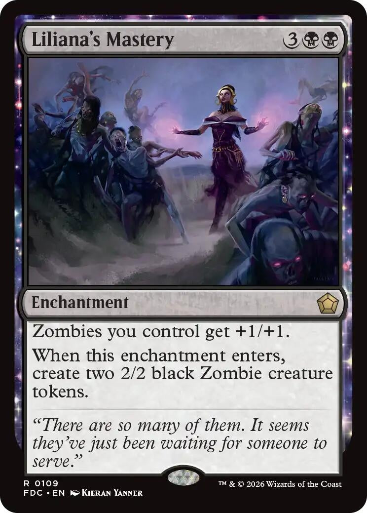 Image for Liliana's Mastery (Commander: Foundations) (109) (FDC) - Magic: The Gathering