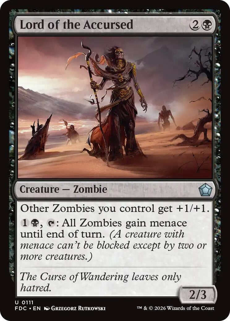 Image for Lord of the Accursed (Commander: Foundations) (111) (FDC) - Magic: The Gathering