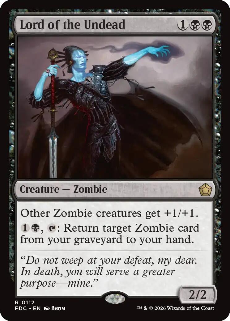 Image for Lord of the Undead (Commander: Foundations) (112) (FDC) - Magic: The Gathering