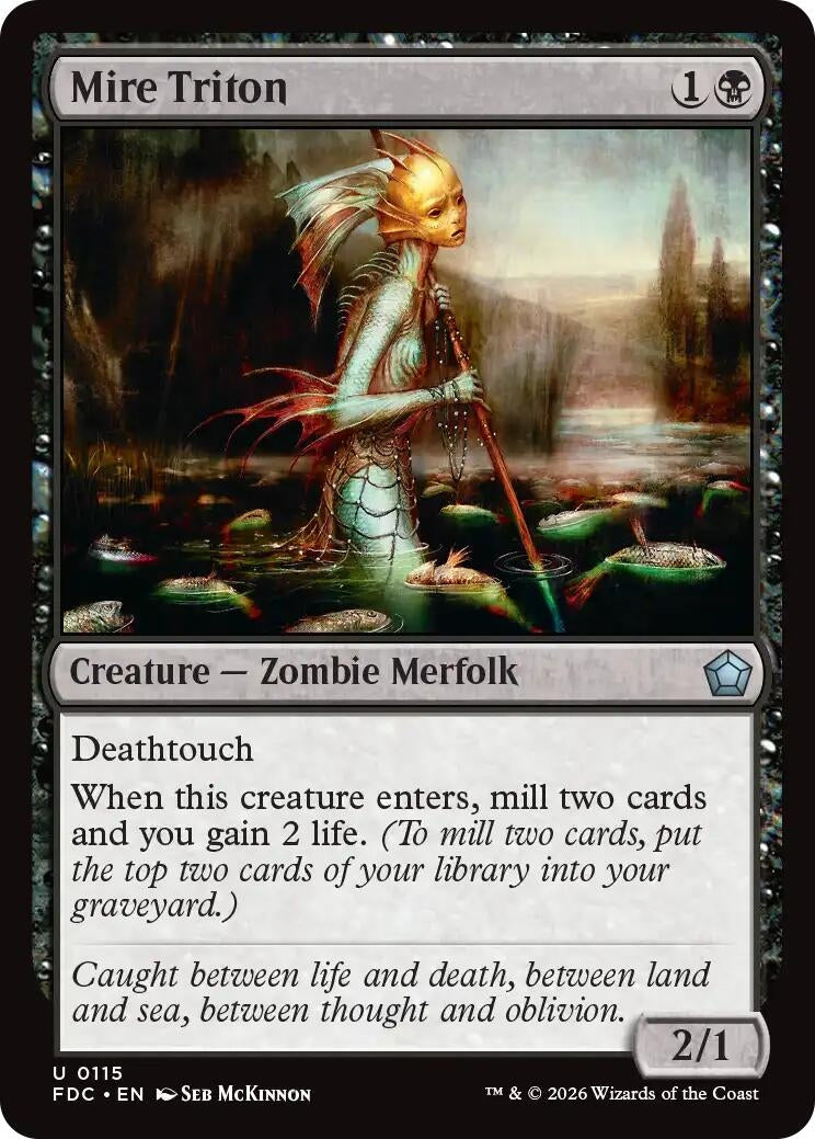 Image for Mire Triton (Commander: Foundations) (115) (FDC) - Magic: The Gathering
