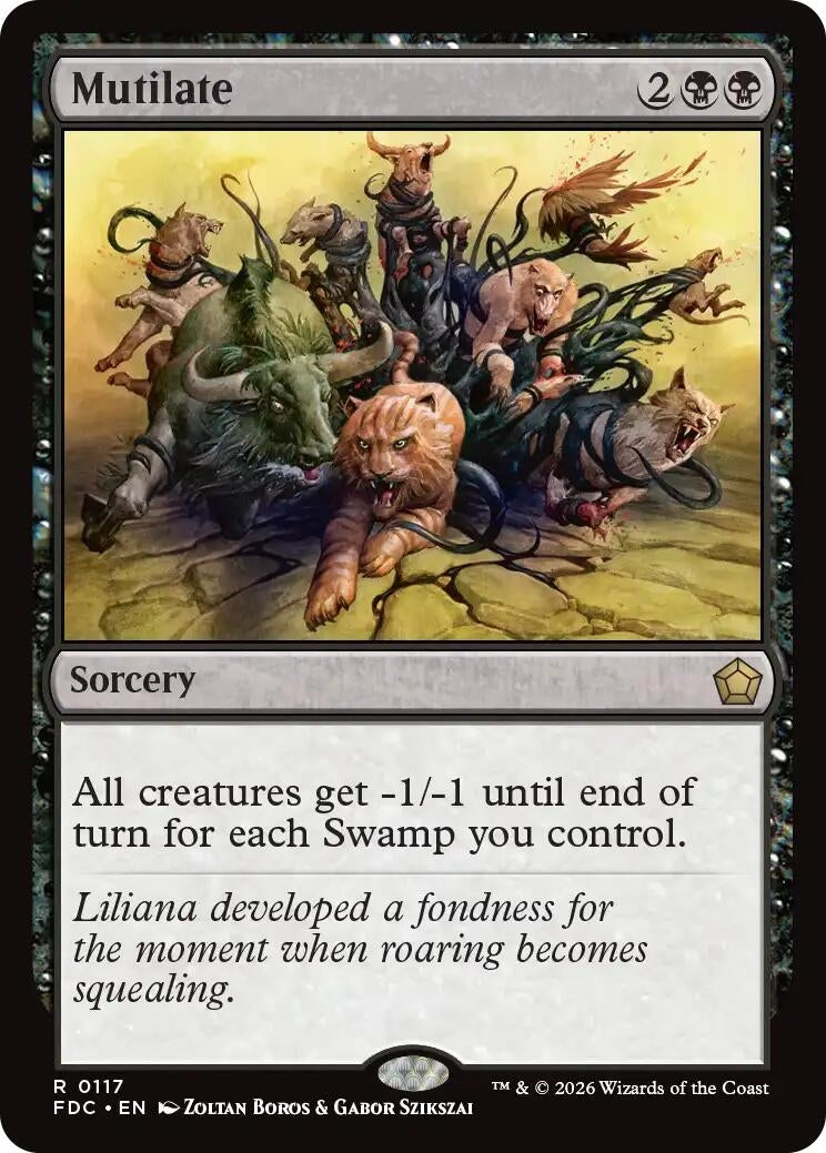 Image for Mutilate (Commander: Foundations) (117) (FDC) - Magic: The Gathering