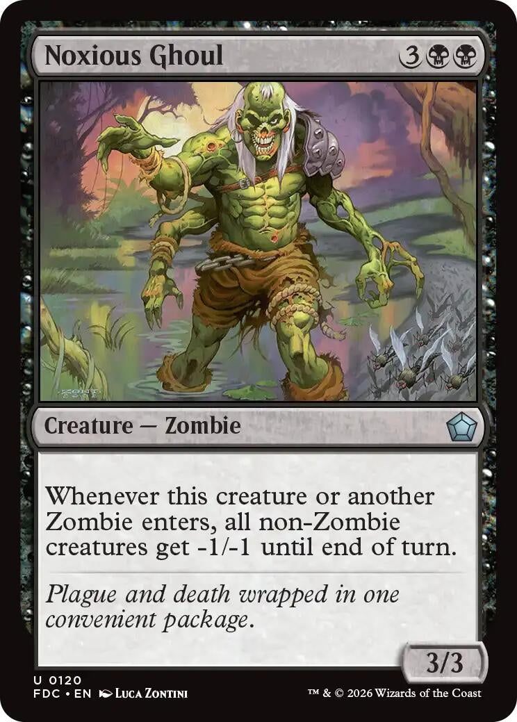 Image for Noxious Ghoul (Commander: Foundations) (120) (FDC) - Magic: The Gathering