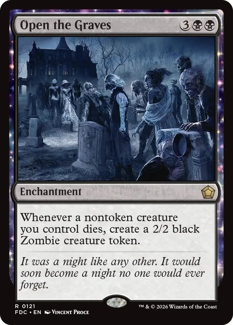 Image for Open the Graves (Commander: Foundations) (121) (FDC) - Magic: The Gathering